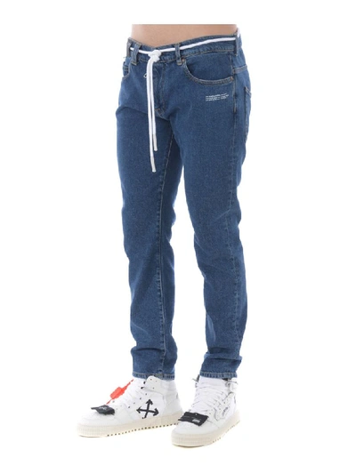 Shop Off-white Jeans In Denim