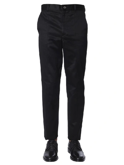 Shop Givenchy Slim Fit Pants In Nero