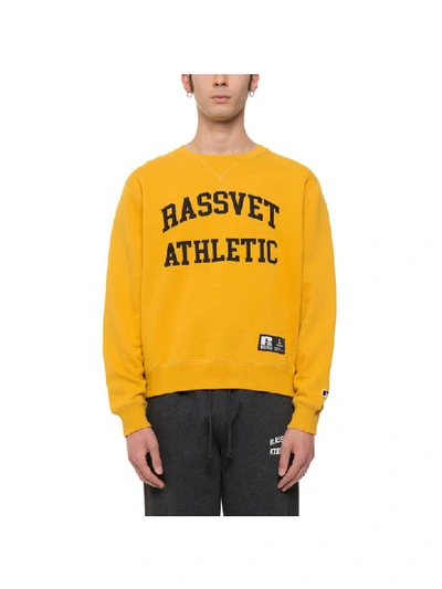 Shop Rassvet Russell Sweatshirt In Yellow