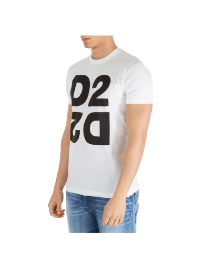 Shop Dsquared2 D2 T-shirt In Bianco