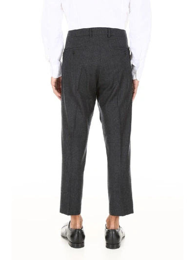Shop Ami Alexandre Mattiussi Cropped Trousers In Grey (grey)
