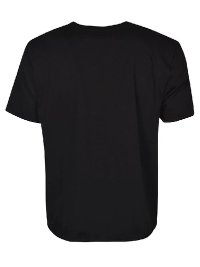Shop Saint Laurent Love Print T-shirt In Black