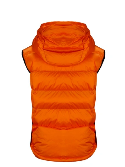 Shop Burberry Vest In Yellow & Orange