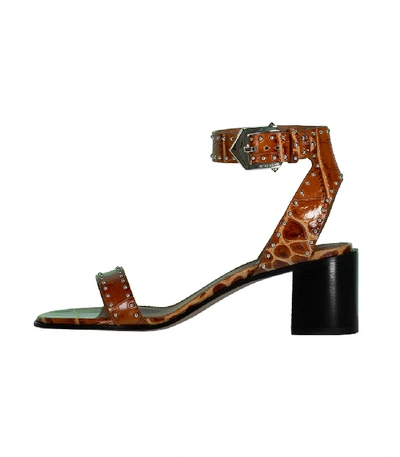 Shop Givenchy Elegant Studded Sandal In Cognac