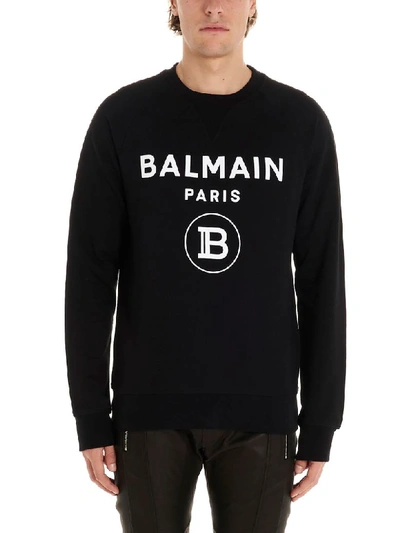 Shop Balmain Sweatshirt In Black