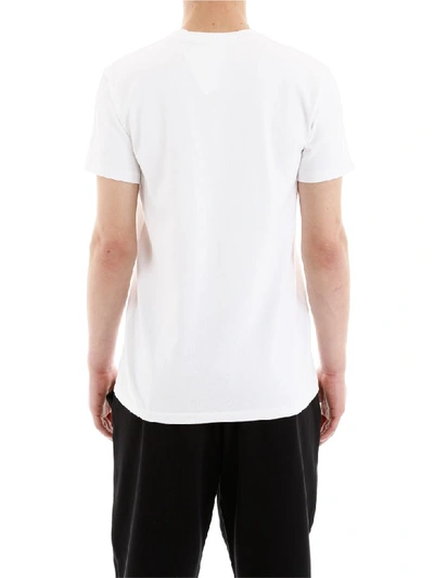 Shop Helmut Lang Logo T-shirt In Chalk White (white)