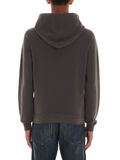 Shop Saint Laurent Malibu Hoodie In Grey