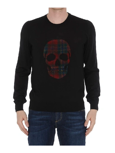 Shop Alexander Mcqueen Skull Sweater In Black