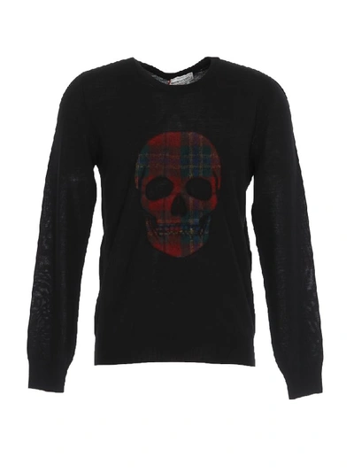 Shop Alexander Mcqueen Skull Sweater In Black