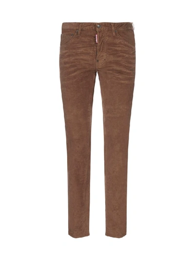 Shop Dsquared2 Trousers In Beige