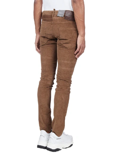 Shop Dsquared2 Trousers In Beige