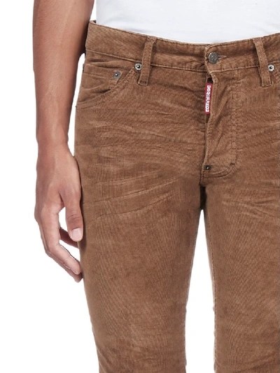 Shop Dsquared2 Trousers In Beige