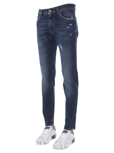 Shop Dolce & Gabbana Regular Fit Jeans In Denim