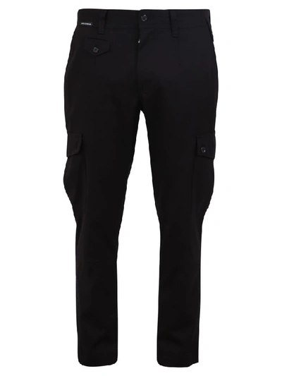 Shop Dolce & Gabbana Cargo Trousers In Black