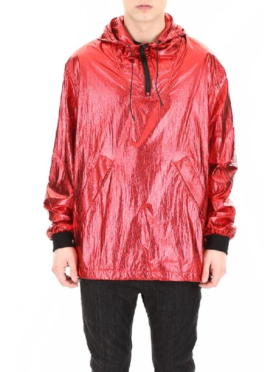 Shop Kenzo Logo Windbreaker In Vermillon (red)