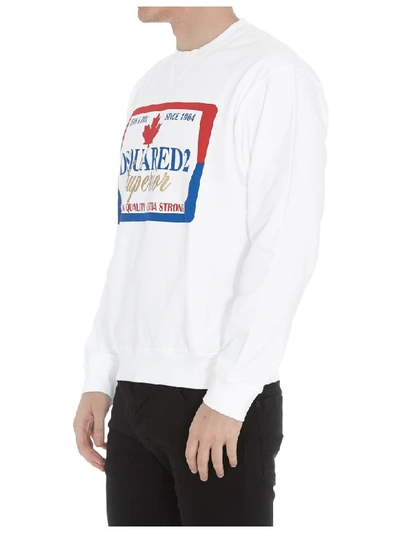 Shop Dsquared2 Logo Sweatshirt In White