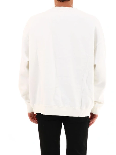 Shop Heron Preston Sweatshirt Heron Print In White