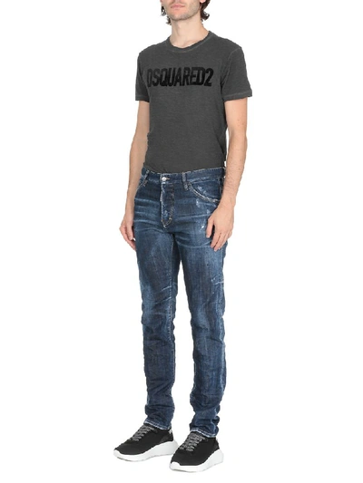 Shop Dsquared2 Slim Jean In Blue