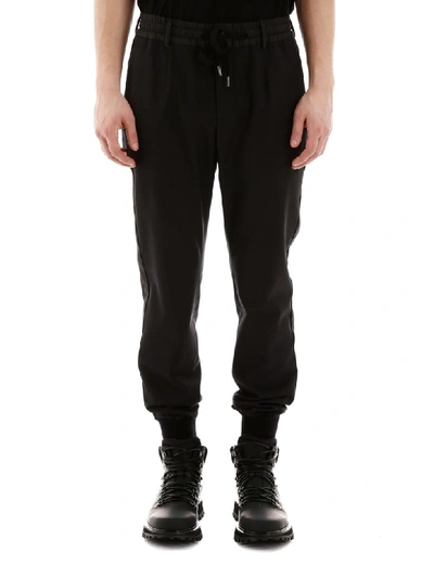 Shop Dolce & Gabbana Joggers With Side Bands In Nero (black)