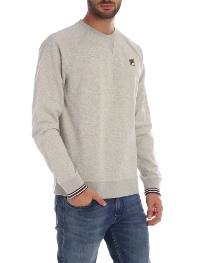 Shop Fila Cotton Sweatshirt In Gray