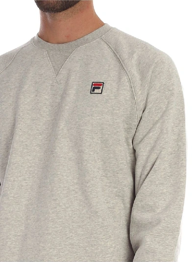 Shop Fila Cotton Sweatshirt In Gray