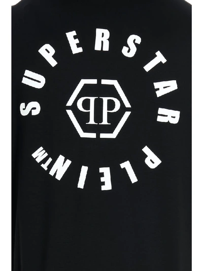 Shop Philipp Plein Super Star Hoodie In Black
