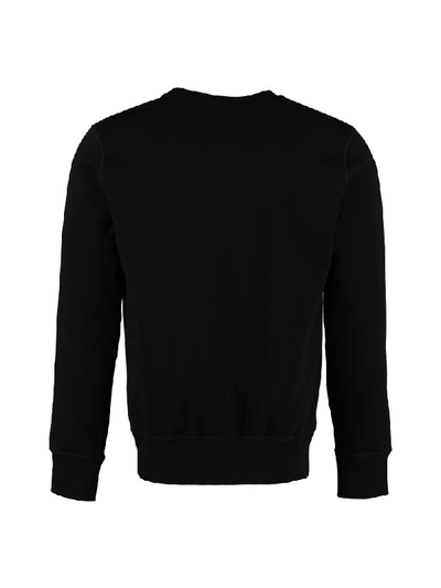 Shop Alexander Mcqueen Skull Patch Cotton Sweatshirt In Black
