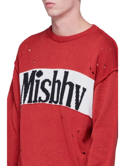 Shop Misbhv Sweater In Rosso