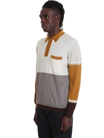 Shop Martine Rose Polo In Beige Wool