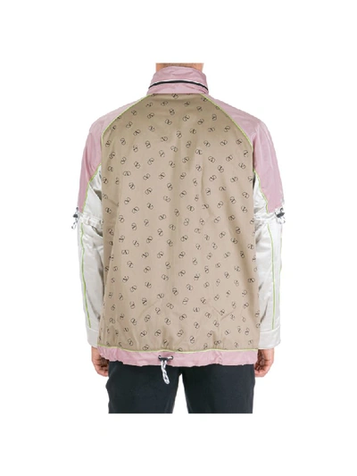 Shop Valentino Vlogo Jacket In Beige