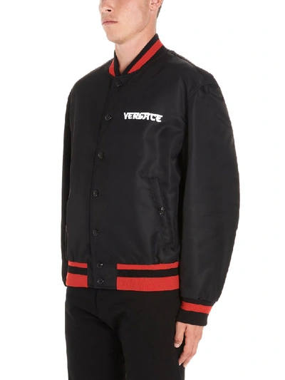 Shop Versace Jacket In Black