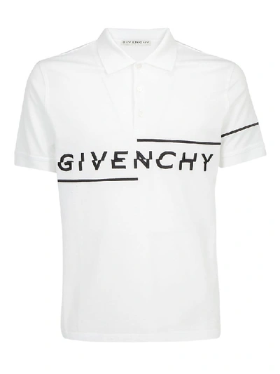 Shop Givenchy Polo Shirt In White