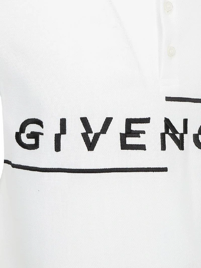 Shop Givenchy Polo Shirt In White