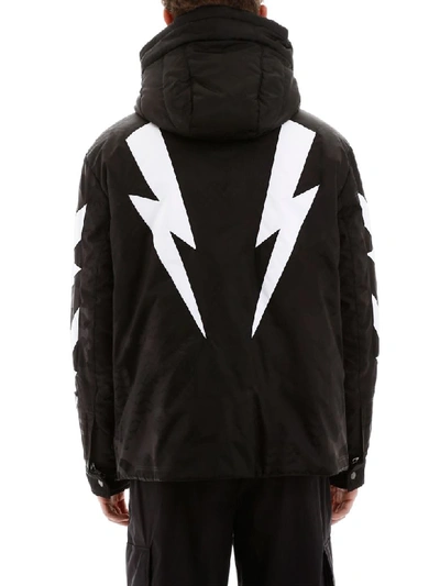 Shop Neil Barrett Ski Jacket In Black White (black)