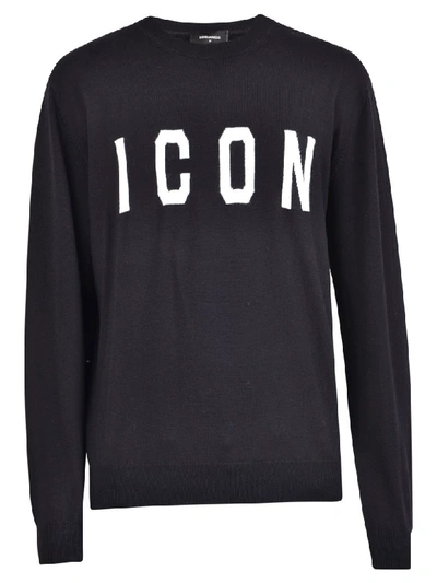 Shop Dsquared2 Icon Sweater In Black