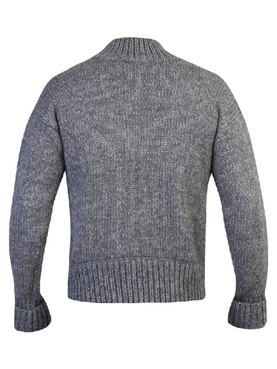 Shop Neil Barrett Intarsia Sweater In Grey