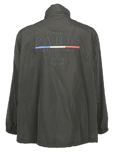 Shop Balenciaga Raincoat In Black