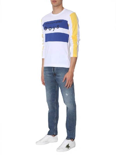 Shop Comme Des Garçons Shirt Long Sleeve T-shirt In Multicolor