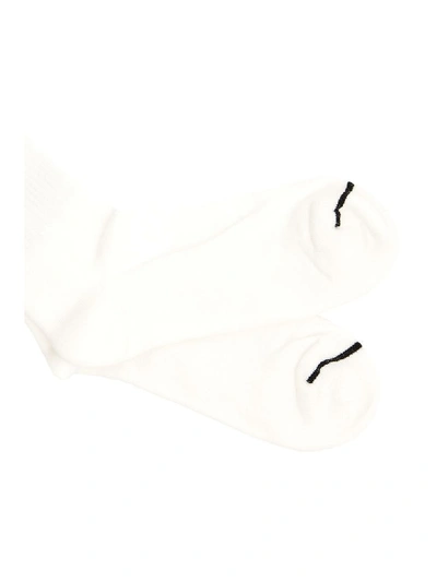 Shop Heron Preston Nasa Socks In White Orange (white)