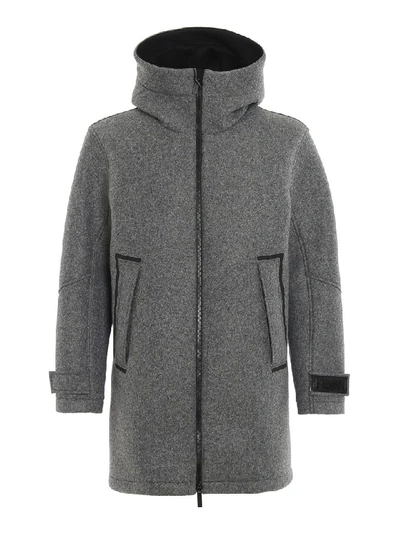 Shop Hogan Coat In Grey