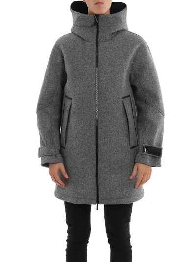 Shop Hogan Coat In Grey