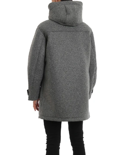 Shop Hogan Coat In Grey