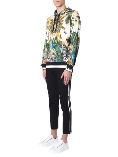 Shop Dolce & Gabbana Hooded Sweatshirt In Multicolor