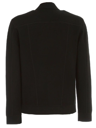Shop Neil Barrett Knitted Jean Jacket In Black