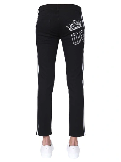 Shop Dolce & Gabbana Skinny Fit Jeans In Nero
