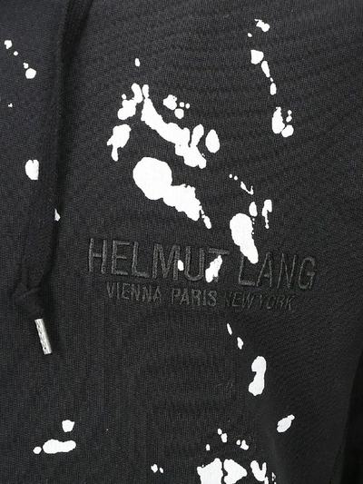 Shop Helmut Lang Hoodie In Basalt Black