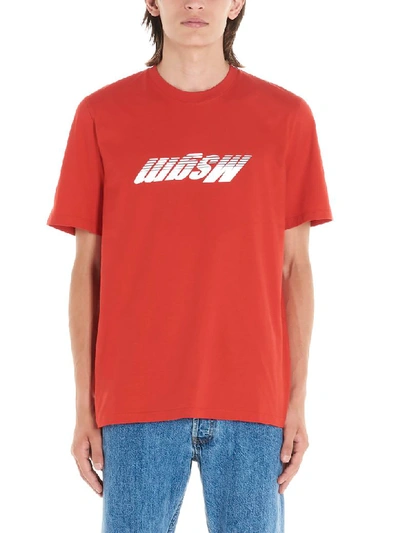 Shop Msgm Active T-shirt In Red