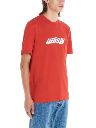 Shop Msgm Active T-shirt In Red