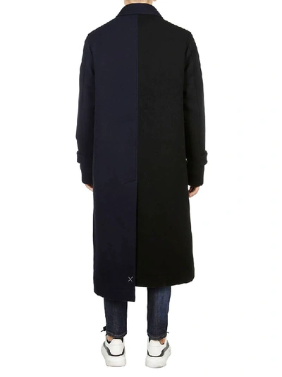 Shop Loewe Single-breasted Coat In Navy Blue