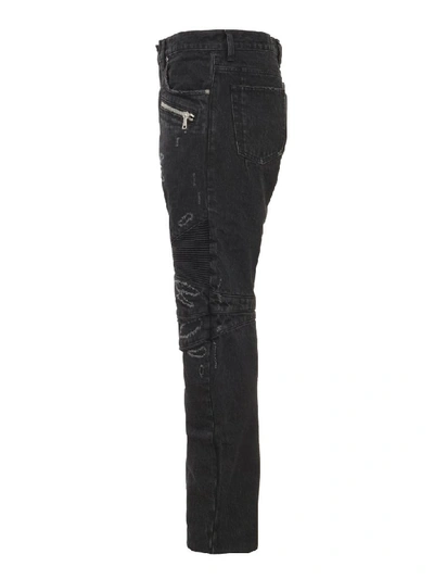 Shop Balmain Paris Jeans In Black